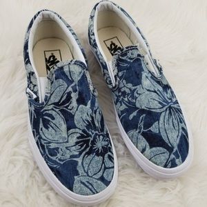 Denim Hawaiian Floral Vans